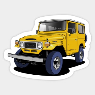 Toyota FJ Land Cruiser in Yellow Sticker